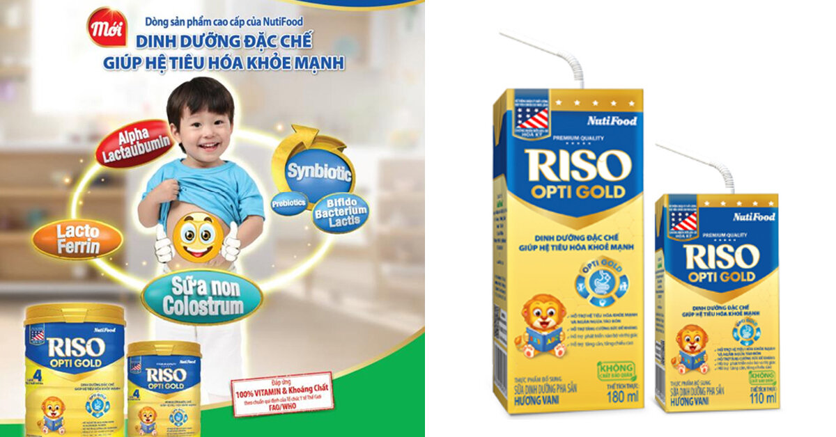 Sữa bột Riso Opti Gold có mấy loại ? Giá bao nhiêu tiền ?