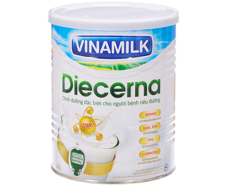 Sữa bột Vinamilk Dielac Diecerna dinh dưỡng cho người bị tiểu đường