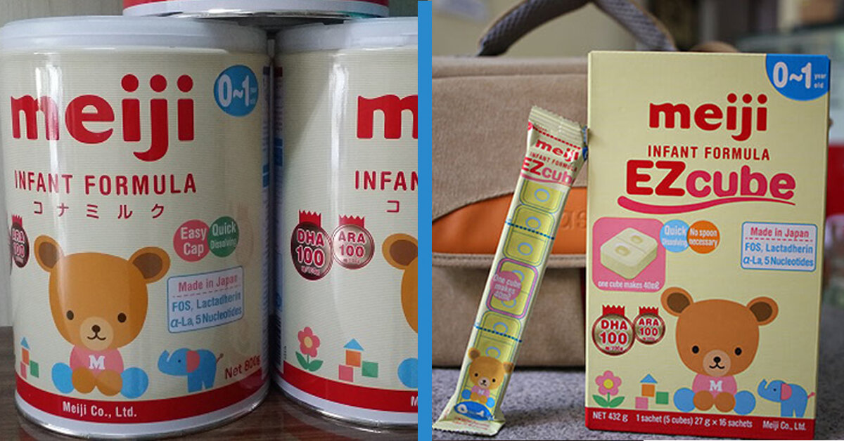 Sữa Meiji dạng thanh và dạng bột có khác nhau gì không ?