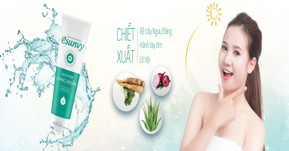 Sữa rửa mặt Esunvy là gì? có công dụng ra sao?