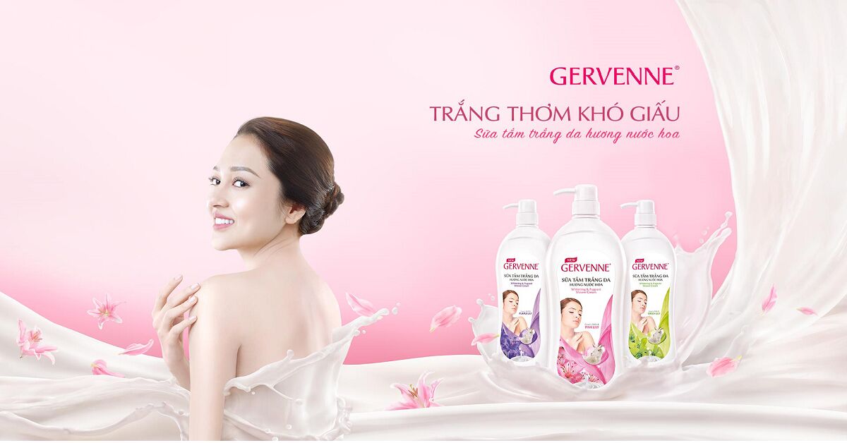 Sữa tắm Gervenne trắng da mùi nào thơm, giá bao nhiêu?