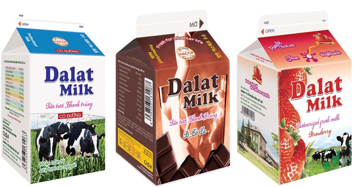Sữa tươi thanh trùng của DalatMilk có những dòng nào?