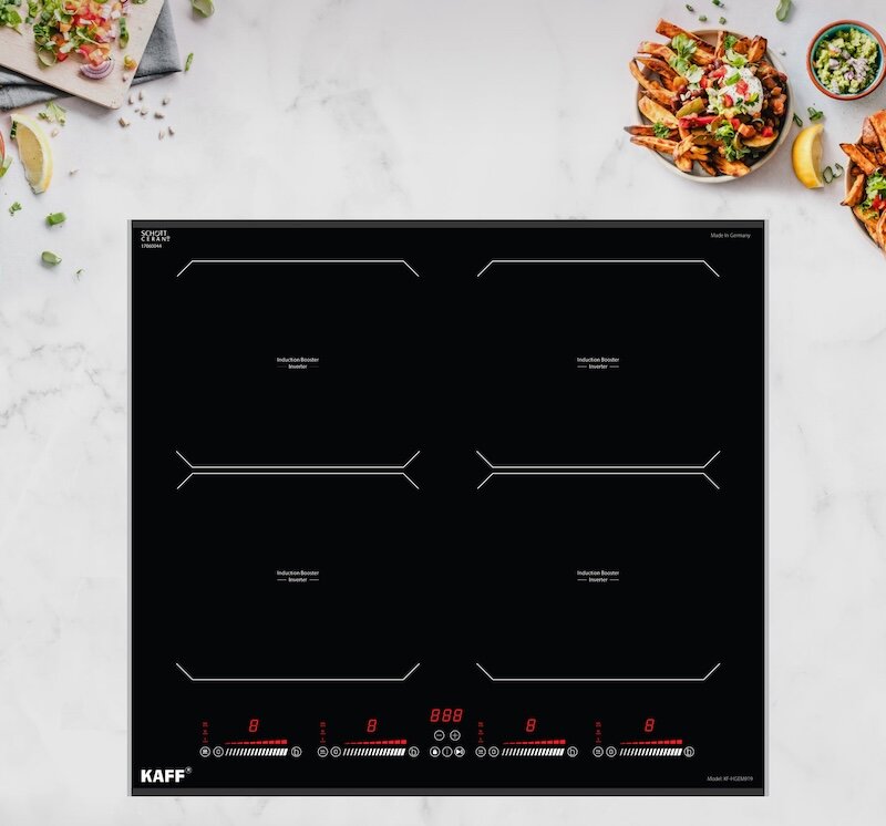 Bếp từ âm 4 vùng nấu Kaff KF-HGEM919 tiện nghi, đẳng cấp cho mọi gia đình
