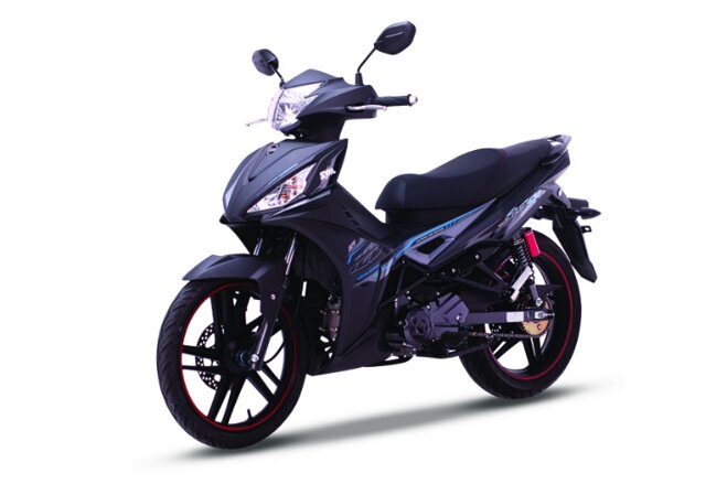 xe SYM SR 125 EFI màu xanh đen