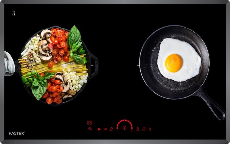 Bếp từ 2 vùng nấu Faster FS 722I thông minh, tiết kiệm điện và an toàn