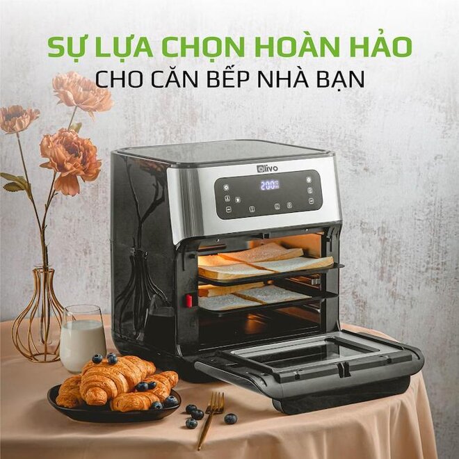 Nồi chiên không dầu của Mỹ Olivo AF12