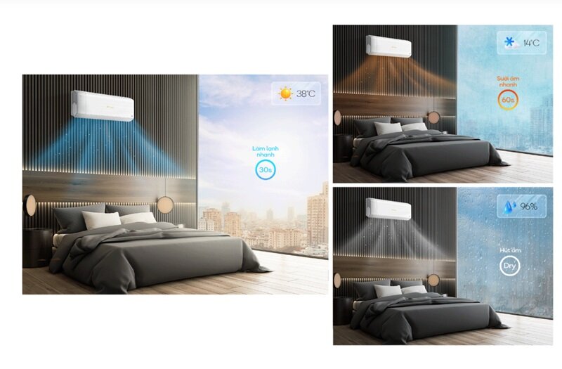 TOP 3 điều hòa Casper 9000 BTU 2 chiều inverter tiết kiệm điện đáng mua năm 2025