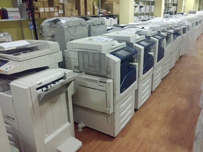 Máy photocopy văn phòng được tân trang lại.