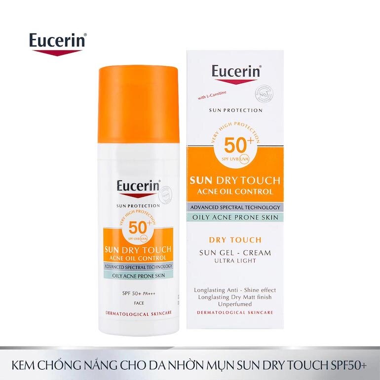 Kem chống nắng Eucerin Sun Gel Cream Oil Control SPF 50+