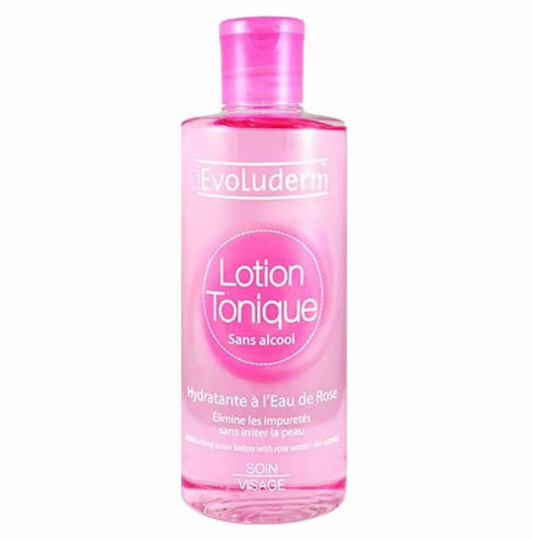 Evoluderm Lotion Tonique rose water has a very simple ingredient list with 9 benign and safe ingredients.