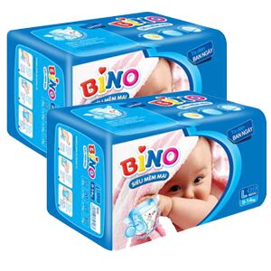 Tã giấy Bino S38 - Bộ 2 tã giấy ban đêm cho bé giấc ngủ ngon