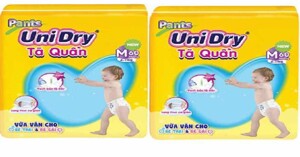 Tã giấy Unidry siêu mỏng với chiết xuất trà xanh thơm mát