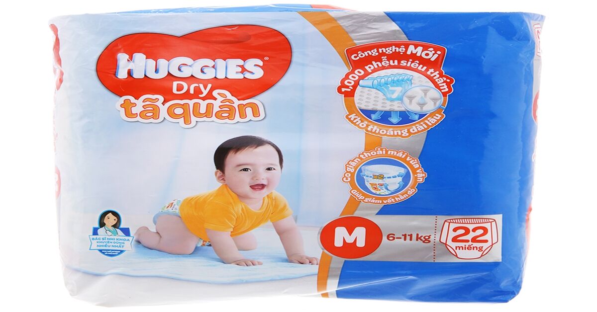 Tã quần Huggies size M có những ưu nhược điểm nào ?