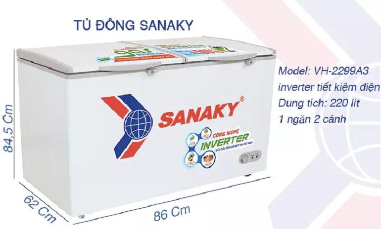 Tủ đông Sanaky Inverter