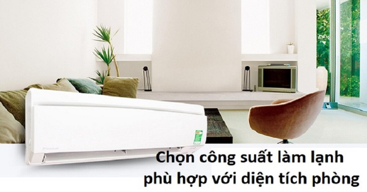 Tại sao cần mua điều hòa có công suất phù hợp với diện tích phòng?