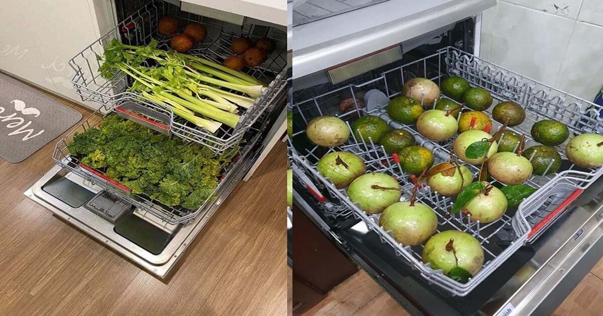 Tại sao không nên rửa rau củ bằng máy rửa bát?