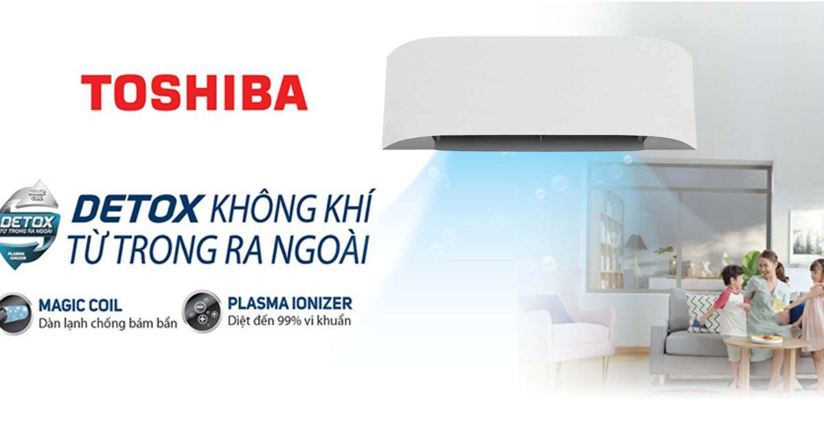 Tại sao máy lạnh Toshiba RAS-H18T4KCVRG-V được xem là dòng detox không khí?