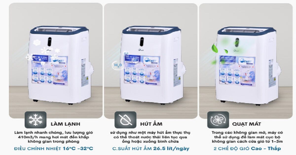 Tại sao nên mua máy điều hòa di động thông minh FujiE MPAC12?