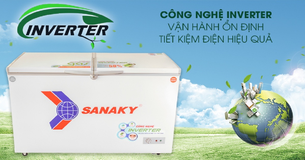 Tại sao nên mua tủ đông 280L inverter Sanaky 2 ngăn VH-2899W3?
