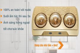 Tận hưởng mùa đông ấm áp cùng đèn sưởi nhà tắm