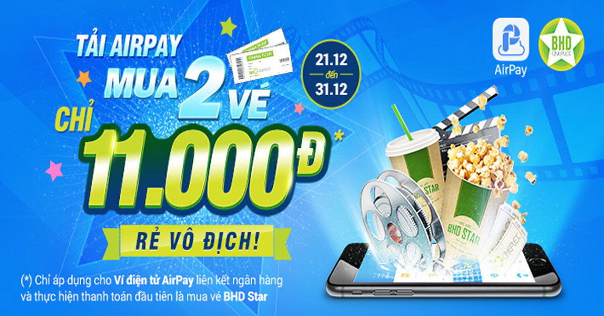 Tất tần tật các khuyến mãi khi sử dụng ví điện tử AirPay để thanh toán