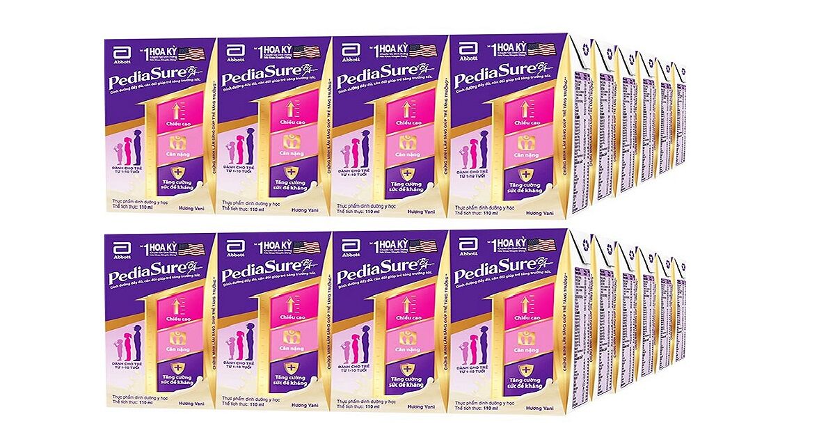 Tất tần tật về sữa Pediasure hộp giấy pha sẵn 110ml cho bé
