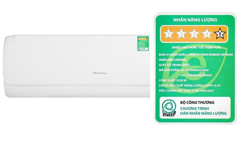 điều hòa Hisense AS-12TR4RGUUA00 tiết kiệm điện