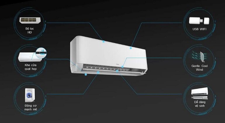 4 lý do phải sắm ngay điều hòa TCL 9000 BTU 1 chiều Inverter TAC-10CSD/TPG11