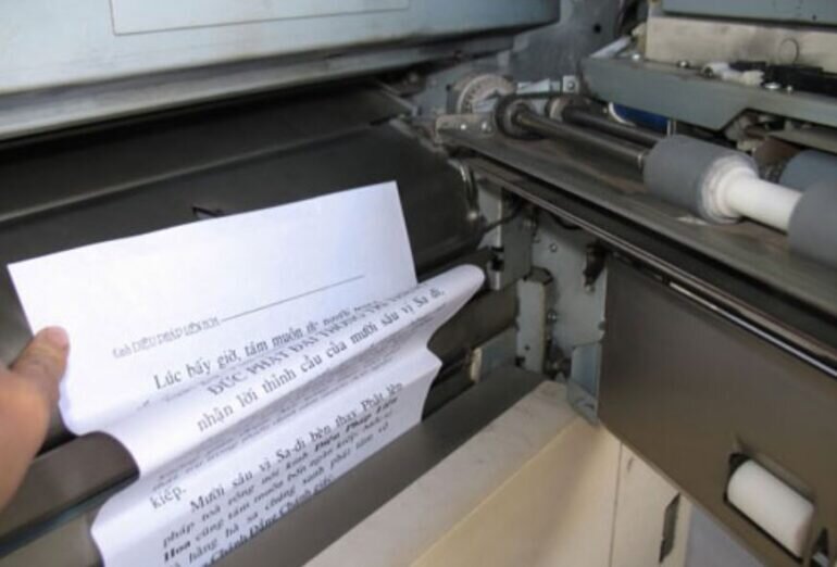 Lỗi máy in Fuji Xerox báo tín hiệu bị kẹt giấy in