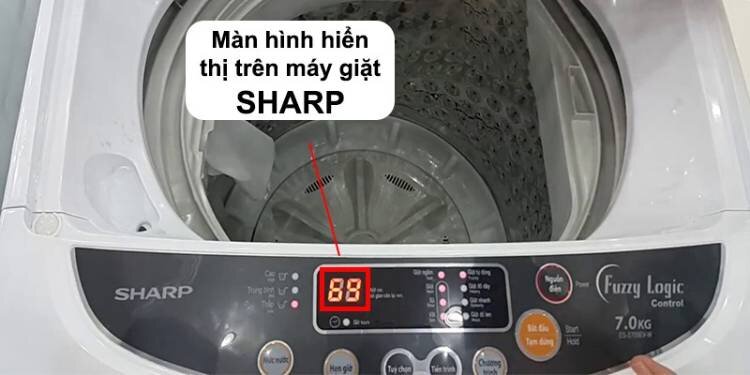 Máy giặt Sharp báo lỗi E2, E3, E4