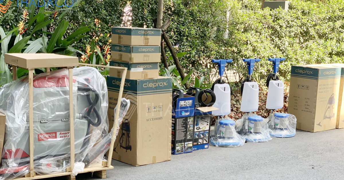 Thadaco xuất thiết bị máy vệ sinh CLEPRO, FASA, KENPER cho dự án