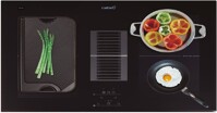 Thiết kế độc đáo của bếp từ âm hợp hút mùi 2 vùng nấu Cata AS 750