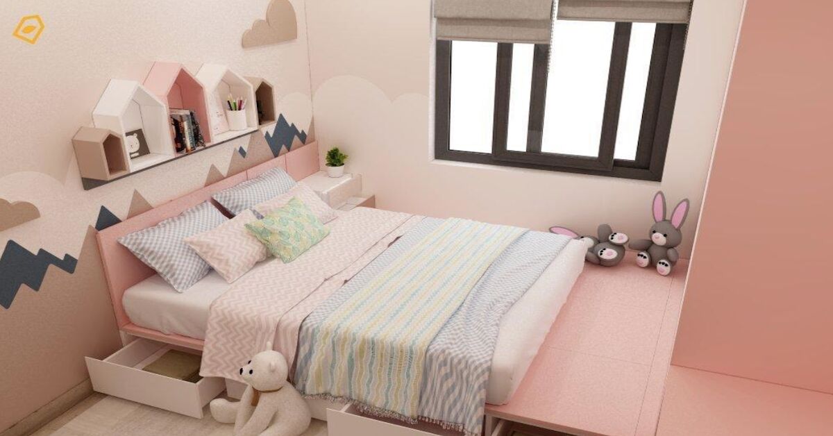 Thiết kế nội thất phòng ngủ bé gái cần quan tâm điều gì?