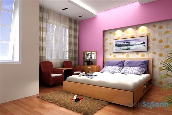 Thiết kế nội thất phòng ngủ cho người năng động, trẻ trung