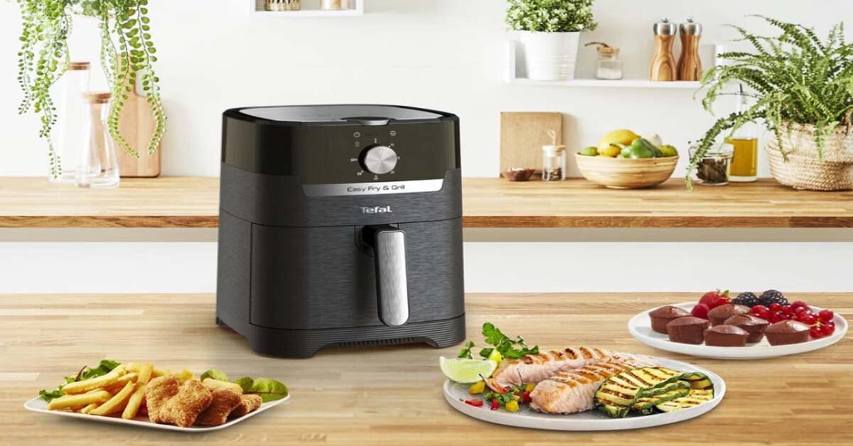Tìm hiểu chi tiết về nồi chiên không dầu 2 trong 1 Tefal EY5018