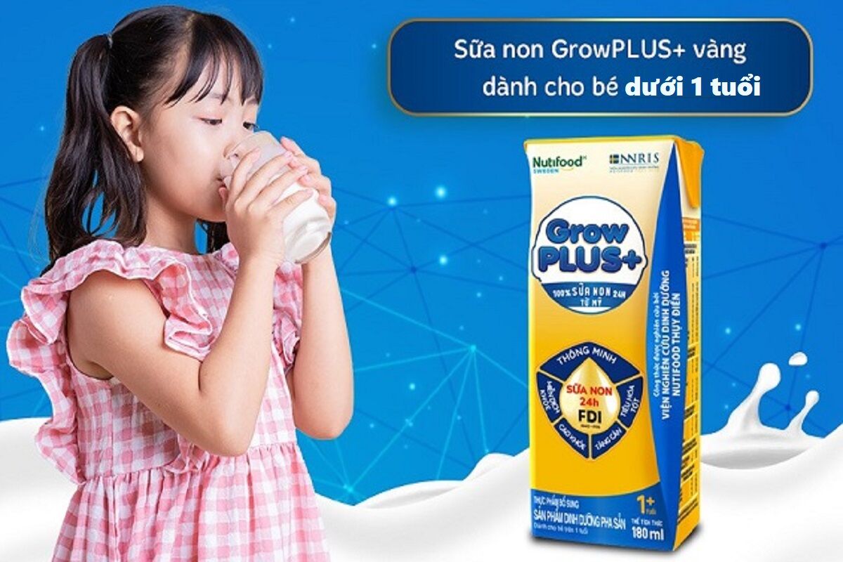 Review sữa Grow Plus xanh: Giá bán, thành phần, công dụng và độ tuổi sử ...