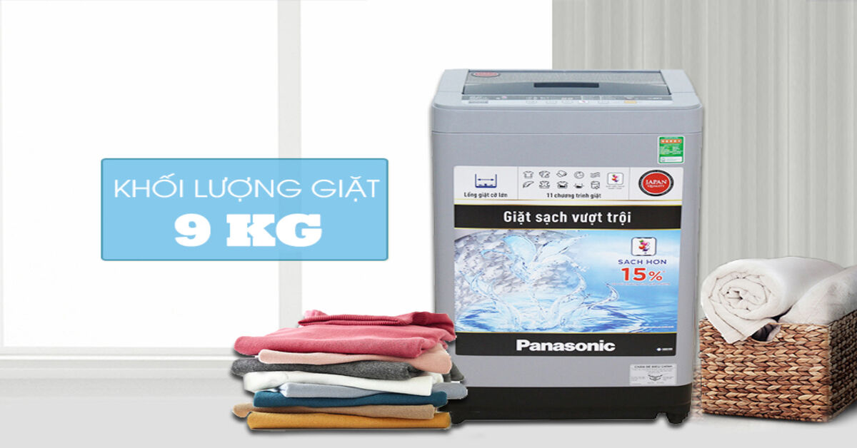 Tìm hiểu tính năng và giá máy giặt Panasonic lồng đứng 9kg NA-F90VS9