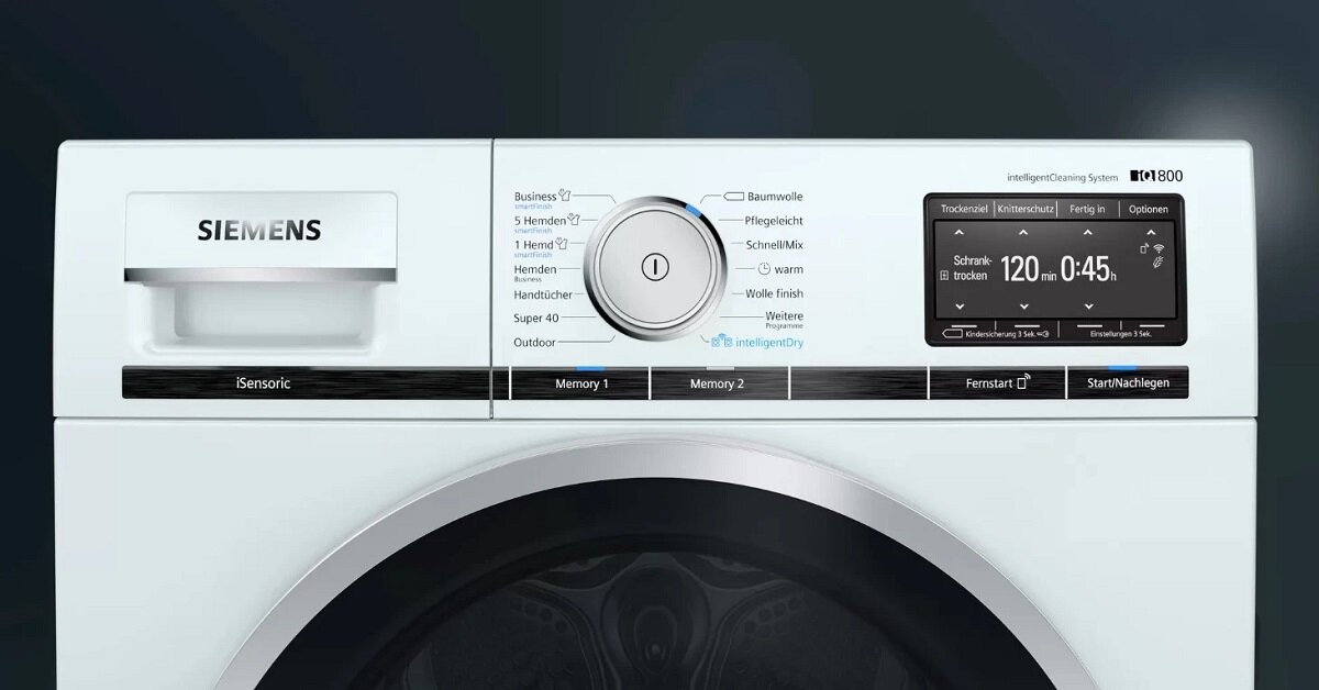Tìm hiểu về máy sấy quần áo Siemens WT47XE40 iQ800 9 Kg