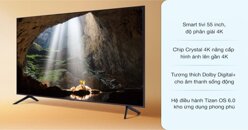 Tivi Samsung UA55AU7700 giá 10 triệu có nên mua không?