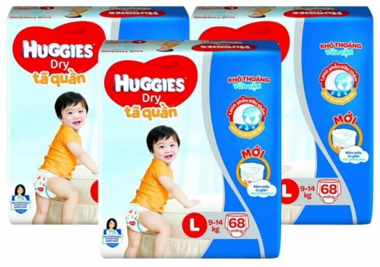 Giá tã quần Huggies size L 68 miếng bao nhiêu tiền?