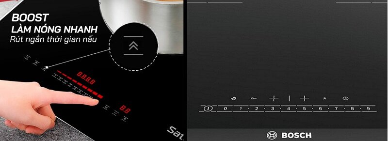 Compare Bosch PPI82560MS and Sato SIH379 N2.2 2-zone induction cooker (A)