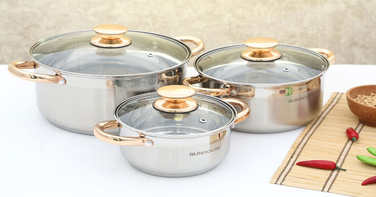 Top 11 nồi dùng cho bếp từ siêu bền chịu nhiệt đáy 3 lớp giá từ 500k