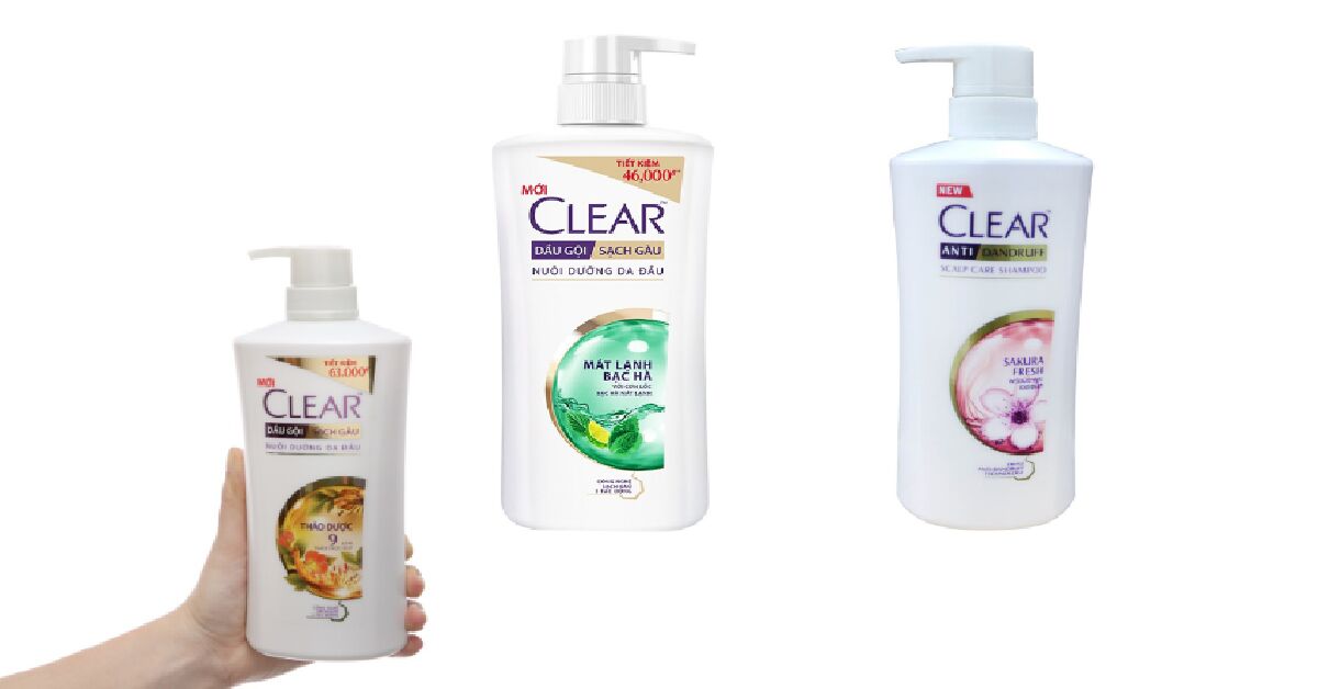 Top 3 dầu gội Clear được ưa chuộng nhất hiện nay