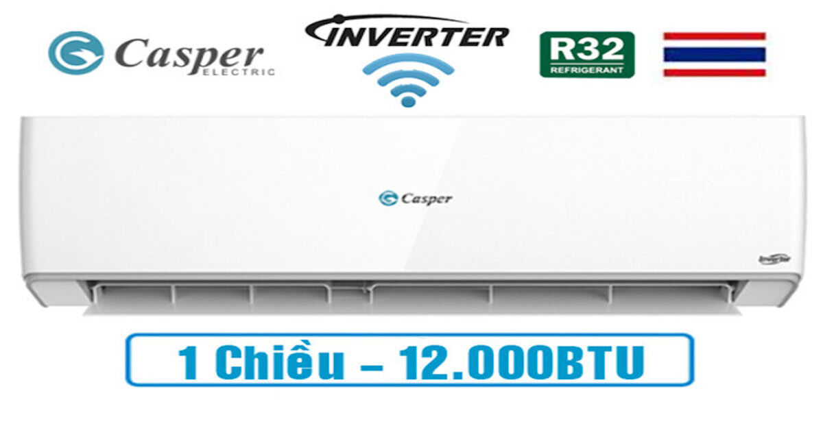 Top 3 điều hòa Casper 12000 inverter 1 chiều tốt nhất hiện nay