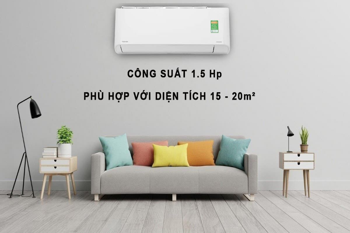 TOP 3 điều hòa Toshiba inverter 12000 BTU phù hợp phòng 15 - 20m2 năm 2024