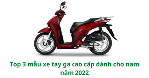 Top 3 mẫu xe tay ga cao cấp dành cho nam năm 2022