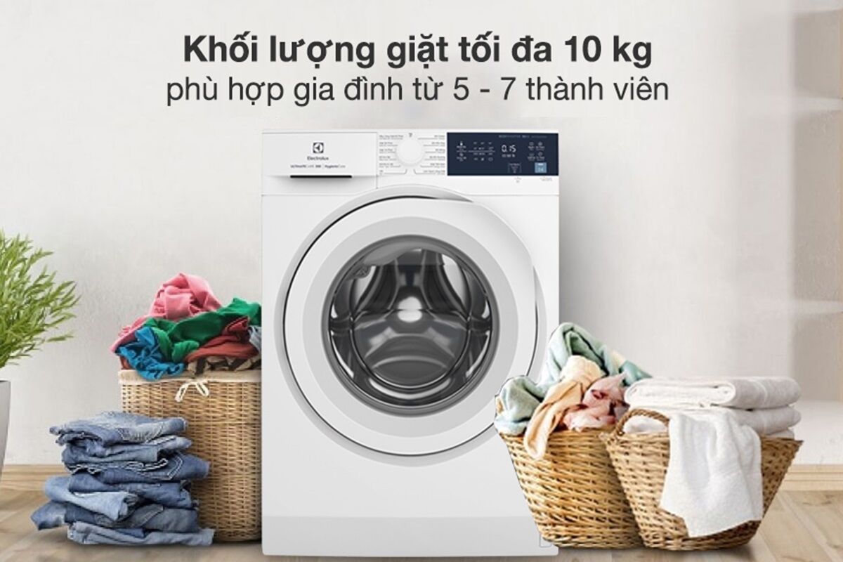 Top 3 máy giặt 10kg Electrolux lồng ngang Inverter đời mới giá lại rẻ chỉ từ 8 triệu đồng