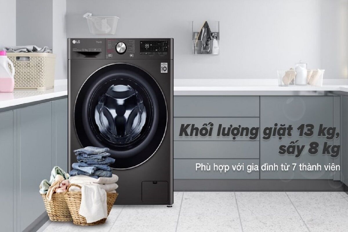 Top 3 máy giặt LG 13kg cửa ngang chính hãng giá tốt cho năm 2023