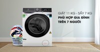 Top 3 máy giặt sấy Electrolux 11kg công nghệ inverter có giá từ 14 triệu đồng