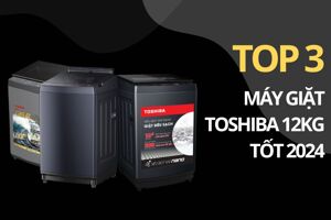 Top 3 máy giặt Toshiba 12kg cửa trên đáng mua hiện nay
